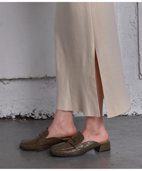 CHILLE（チル）の「ローファーミュール（サンダル・レディース・ブラック/ブラック系その他/カーキ/ブラウン・LL/S/M/L）」の17枚目の写真