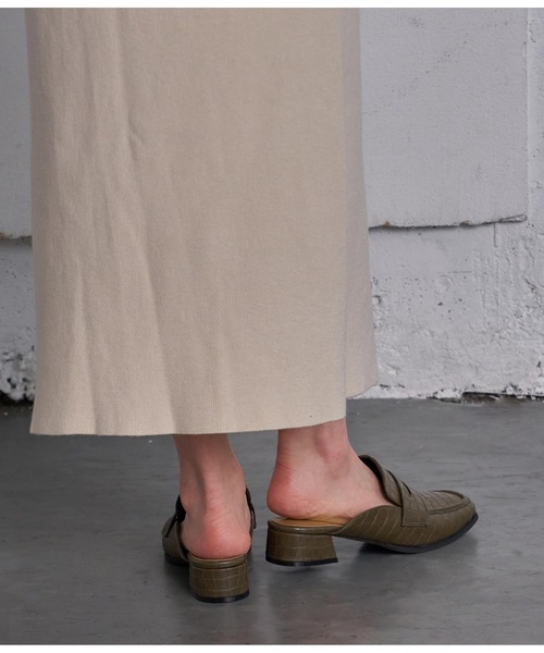 CHILLE（チル）の「ローファーミュール（サンダル・レディース・ブラック/ブラック系その他/カーキ/ブラウン・LL/S/M/L）」の11枚目の写真