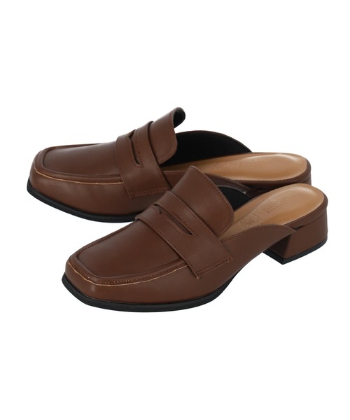 CHILLE（チル）の「ローファーミュール（サンダル・レディース・ブラック/ブラック系その他/カーキ/ブラウン・LL/S/M/L）」の10枚目の写真