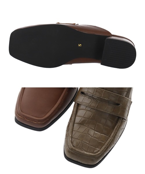 CHILLE（チル）の「ローファーミュール（サンダル・レディース・ブラック/ブラック系その他/カーキ/ブラウン・LL/S/M/L）」の8枚目の写真