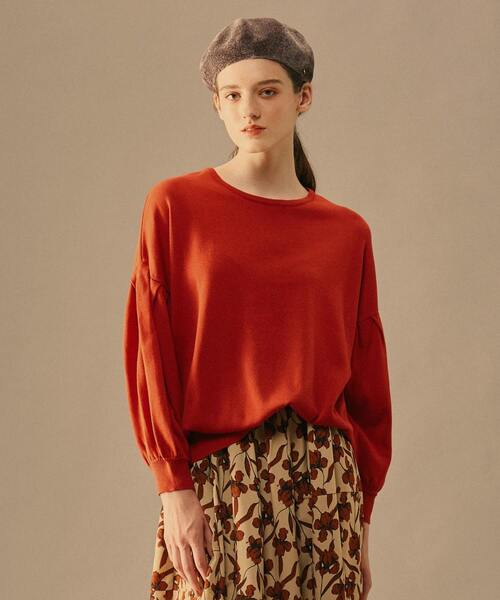 MELROSE claire(メルローズ クレール)の「【暖かみのあるモール糸を使ったベレー帽】(ハンチング/ベレー帽・レディース・グレイッシュベージュ/ブラック/アイボリー・FREE)」の15枚目の写真