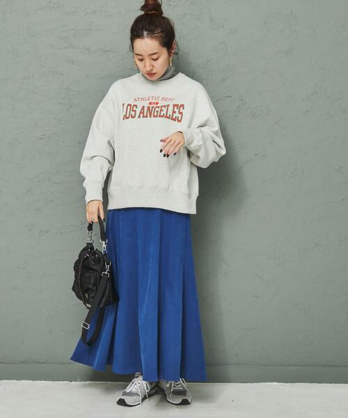 coen（コーエン）の「ヘビー裏起毛ロゴプリントスウェット（WEB限定カラー）（スウェット・レディース・ブラック/ライトグレー/ナチュラル/ネイビー/ダークグリーン・M/L）」の13枚目の写真