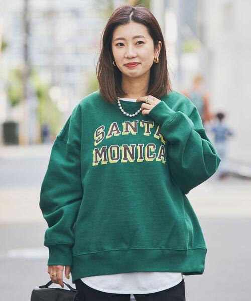 coen（コーエン）の「ヘビー裏起毛ロゴプリントスウェット（WEB限定カラー）（スウェット・レディース・ブラック/ライトグレー/ナチュラル/ネイビー/ダークグリーン・M/L）」の15枚目の写真