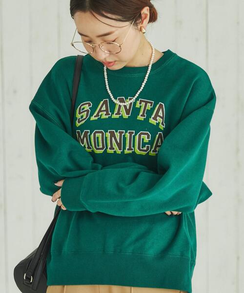 coen（コーエン）の「ヘビー裏起毛ロゴプリントスウェット（WEB限定カラー）（スウェット・レディース・ブラック/ライトグレー/ナチュラル/ネイビー/ダークグリーン・M/L）」の20枚目の写真