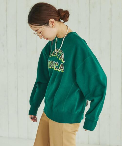 coen（コーエン）の「ヘビー裏起毛ロゴプリントスウェット（WEB限定カラー）（スウェット・レディース・ブラック/ライトグレー/ナチュラル/ネイビー/ダークグリーン・M/L）」の21枚目の写真