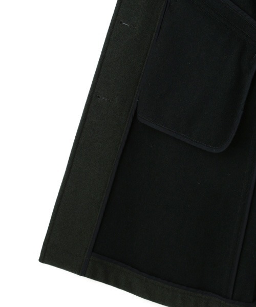 MHL. 22aw BASIC WOOL MELTON メンズ 濃緑 Lサイズ MHL. WASHED COTTON POPLIN COAT 181ARMY GREEN 〔メンズ〕 MHL