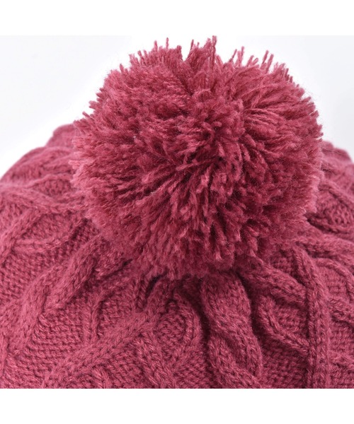 BeBe(ベベ)の「BeBe/ケーブル編みニットベレー(48~56cm)(ハンチング/ベレー帽・キッズ・グレー/ピンク・SMALL/MEDIUM)」の13枚目の写真