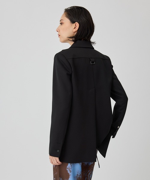 UNITED TOKYO(ユナイテッドトウキョウ)の「グロスハイムオーバージャケット(セットアップ・レディース・ブラック/ベージュ・1)」の6枚目の写真