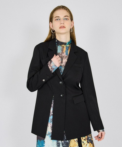 UNITED TOKYO(ユナイテッドトウキョウ)の「グロスハイムオーバージャケット(セットアップ・レディース・ブラック/ベージュ・1)」の17枚目の写真