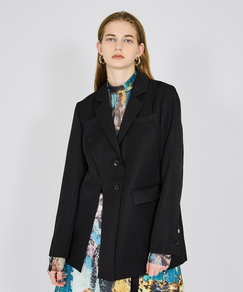 UNITED TOKYO(ユナイテッドトウキョウ)の「グロスハイムオーバージャケット(セットアップ・レディース・ブラック/ベージュ・1)」の21枚目の写真