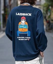 Red Cap Girl | 【a-r】〔Red Cap Girl/レッドキャップガール〕 RCGフロント/バック 発砲プリント ルーズシルエット クルーネックスウェット(スウェット)