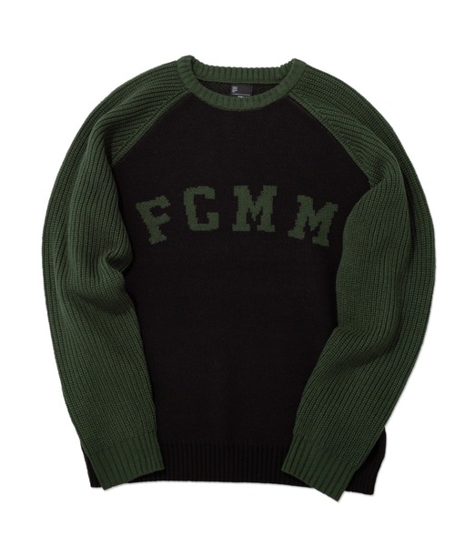 FCMM(エフシーエムエム)の「【日本限定アイテム】ARCH LOGO KNIT SWEATER/アーチロゴニットセーター(ニット/セーター・メンズ・グレー/ネイビー/ブラック・MEDIUM/X-LARGE/SMALL/LARGE)」の2枚目の写真