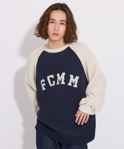 FCMM(エフシーエムエム)の「【日本限定アイテム】ARCH LOGO KNIT SWEATER/アーチロゴニットセーター(ニット/セーター・メンズ・グレー/ネイビー/ブラック・MEDIUM/X-LARGE/SMALL/LARGE)」の14枚目の写真