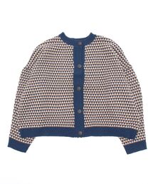 Samansa Mos2 | ジャカード柄編みカーディガン(カーディガン/ボレロ)