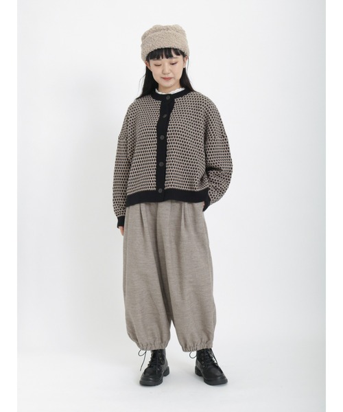 Samansa Mos2(サマンサ モスモス)の「ジャカード柄編みカーディガン(カーディガン/ボレロ・レディース・ブルー/グリーン/チャコール・フリ-)」の9枚目の写真