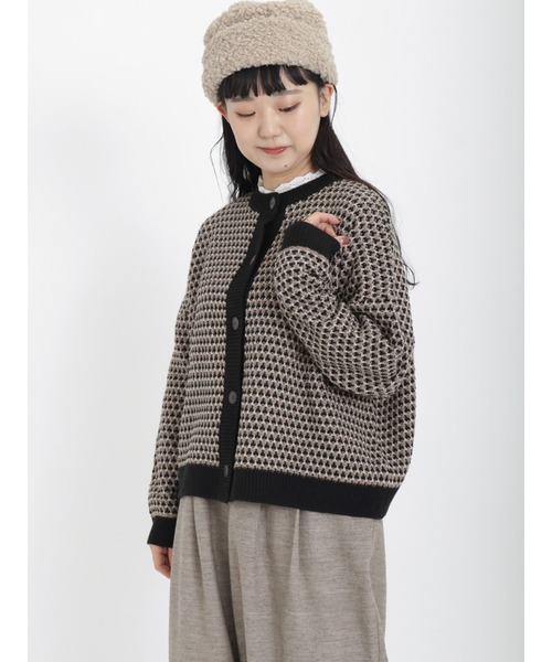 Samansa Mos2(サマンサ モスモス)の「ジャカード柄編みカーディガン(カーディガン/ボレロ・レディース・ブルー/グリーン/チャコール・フリ-)」の10枚目の写真