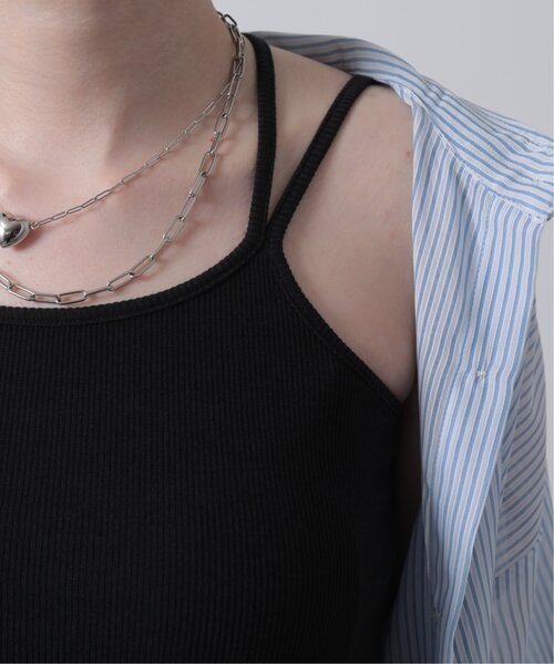 RAY CASSIN（レイカズン）の「カップ付きキャミソール（キャミソール・レディース・ブラック/サックスブルー/ブラウン/キナリ・FREE）」の21枚目の写真