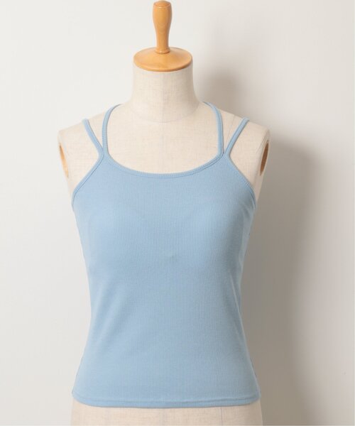 RAY CASSIN（レイカズン）の「カップ付きキャミソール（キャミソール・レディース・ブラック/サックスブルー/ブラウン/キナリ・FREE）」の14枚目の写真