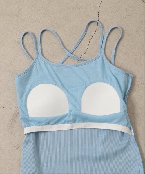 RAY CASSIN（レイカズン）の「カップ付きキャミソール（キャミソール・レディース・ブラック/サックスブルー/ブラウン/キナリ・FREE）」の12枚目の写真
