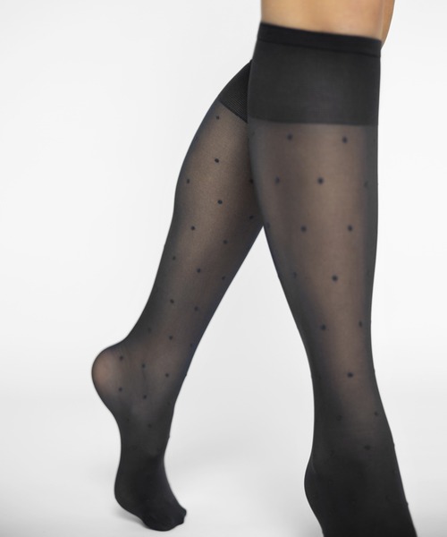 SWEDISH STOCKING（スウェディッシュストッキングス）の「Doris Dot Knee highs Black（ソックス/靴下・レディース・ブラック・ONE SIZE）」の7枚目の写真
