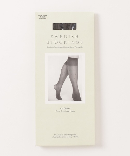 SWEDISH STOCKING（スウェディッシュストッキングス）の「Doris Dot Knee highs Black（ソックス/靴下・レディース・ブラック・ONE SIZE）」の8枚目の写真