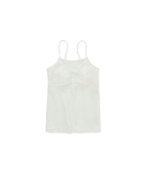 PUBLIC TOKYO（パブリックトウキョウ）の「【三重県産】バッククロスパワーメッシュレイヤードキャミ/カップ付きインナー（キャミソール・レディース・ブラウン/アイボリー/ブラック・FREE）」の4枚目の写真