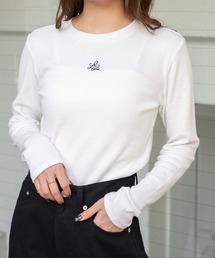 WEGO | WEGO/ワンポイント刺繍リブトップス(Tシャツ/カットソー)