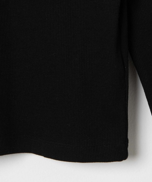 WEGO(ウィゴー)の「WEGO/ワンポイント刺繍リブトップス(Tシャツ/カットソー・レディース・ホワイト/ブラック・FREE)」の20枚目の写真