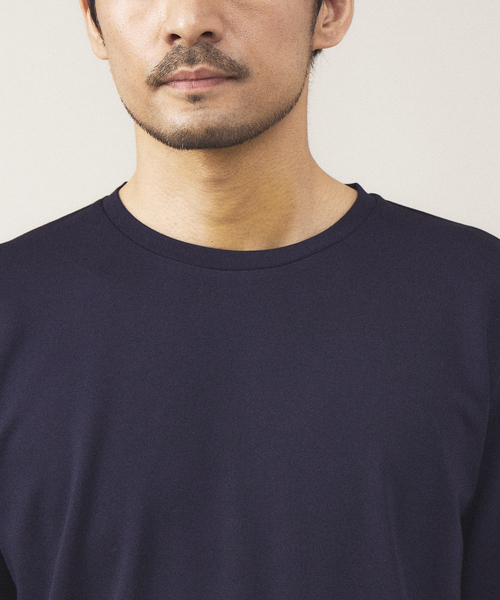 ABAHOUSE GRAY（アバハウスグレイ）の「【クルーネック】ポンチ 長袖 Tシャツ（Tシャツ/カットソー・メンズ・ホワイト/ライトグレー/ブラック/ネイビー/セージグリーン/グレイッシュブルー/スモークピンク/グレイッシュベージュ・46/48）」の11枚目の写真