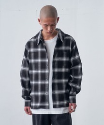 fuv. | fuv - ombre check open collar shirt オンブレチェックオープンカラーシャツ made in INTER FACTOR(シャツ/ブラウス)