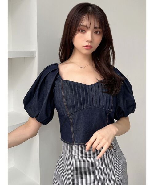 RESEXXY（リゼクシー）の「コルセットタックデザインブラウス（シャツ/ブラウス・レディース・インディゴブルー/ブラック/アイボリー・FREE）」の11枚目の写真