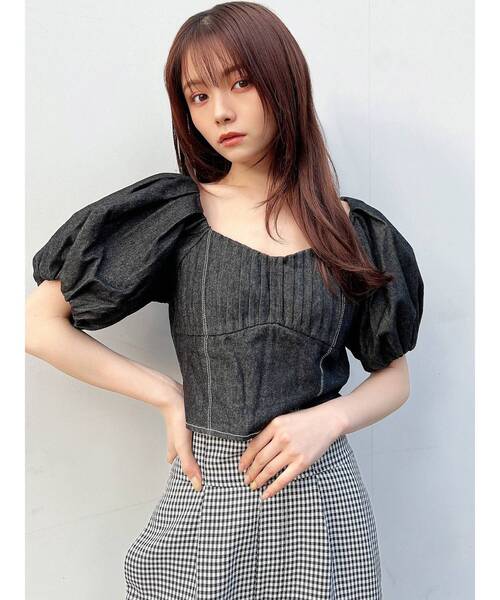 RESEXXY（リゼクシー）の「コルセットタックデザインブラウス（シャツ/ブラウス・レディース・インディゴブルー/ブラック/アイボリー・FREE）」の17枚目の写真