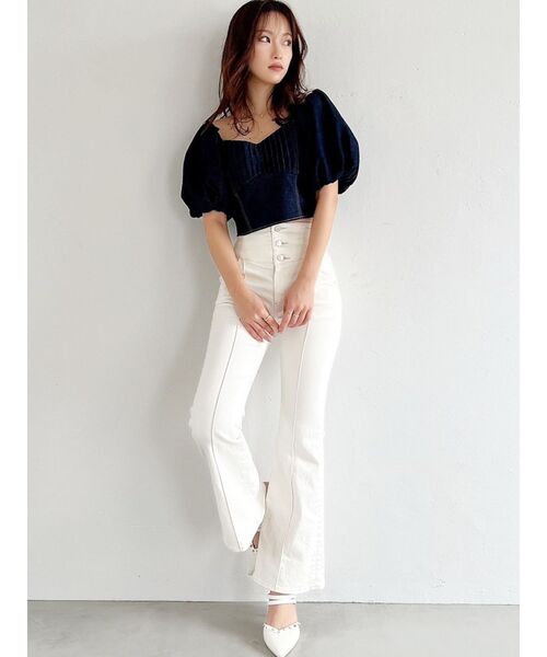 RESEXXY（リゼクシー）の「コルセットタックデザインブラウス（シャツ/ブラウス・レディース・インディゴブルー/ブラック/アイボリー・FREE）」の18枚目の写真