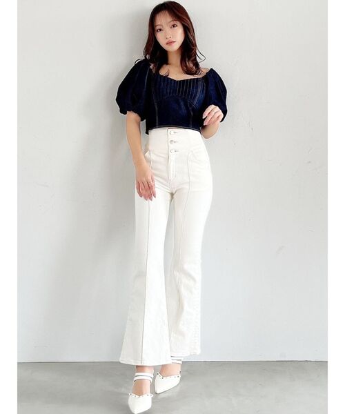 RESEXXY（リゼクシー）の「コルセットタックデザインブラウス（シャツ/ブラウス・レディース・インディゴブルー/ブラック/アイボリー・FREE）」の19枚目の写真