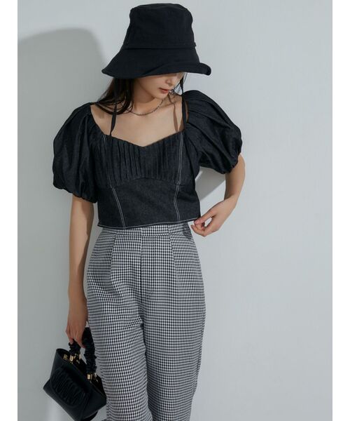 RESEXXY（リゼクシー）の「コルセットタックデザインブラウス（シャツ/ブラウス・レディース・インディゴブルー/ブラック/アイボリー・FREE）」の21枚目の写真