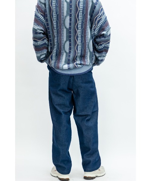 Beno(ビーノ)の「10ozデニム イージーワイドバルーンパンツ(デニムパンツ・メンズ・ブラック/ワンウォッシュ・L/M)」の17枚目の写真