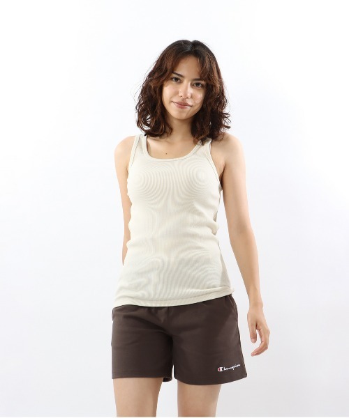 Champion（チャンピオン）の「【Champion/チャンピオン】レディース タンクトップ（タンクトップ・レディース・ラベンダー/ホワイト/ブラック/グレー/レモンイエロー/オレンジ系その他/ナチュラル・MEDIUM/LARGE）」の4枚目の写真