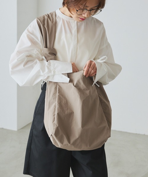 forksy.（フォルクシー）の「【forksy.】ナイロンムスビデザインショルダーバック（ショルダーバッグ・レディース・モカ/ブラック/ミント/イエロー/アイボリー・FREE）」の22枚目の写真