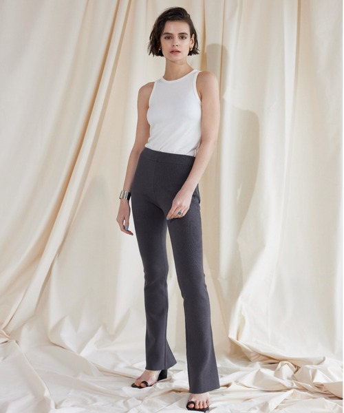 ALEXIA STAM ニット パンツ ALEXIA STAM（アリシアスタン） パンツ Side Pocket Two-Way Knit