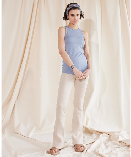 ALEXIA STAM(アリシアスタン)の「Smooth Knit Pants /スムースニットパンツ(その他パンツ・レディース・ライトベージュ/チャコールグレー・S/M)」の11枚目の写真