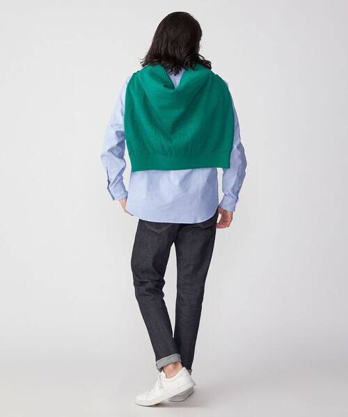 SHIPS(シップス)の「*SHIPS: 吸水速乾 COOLMAX(R) ワンポイント オックスフォード ボタンダウン シャツ(シャツ/ブラウス・メンズ・ホワイト/ライトブルー・SMALL/MEDIUM/LARGE/X-LARGE)」の18枚目の写真