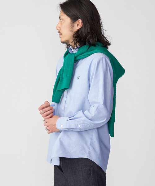 SHIPS(シップス)の「*SHIPS: 吸水速乾 COOLMAX(R) ワンポイント オックスフォード ボタンダウン シャツ(シャツ/ブラウス・メンズ・ホワイト/ライトブルー・SMALL/MEDIUM/LARGE/X-LARGE)」の14枚目の写真