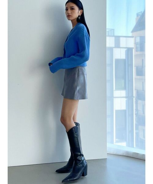 EMODA（エモダ）の「リフォメーションニットカーディガン（カーディガン/ボレロ・レディース・ブルー/ブラック/アイボリー/グリーン・FREE）」の13枚目の写真