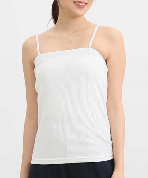 Honeys（ハニーズ）の「ベアトップ（キャミソール・レディース・ブラック/オフホワイト・LL/S/L/M）」の16枚目の写真