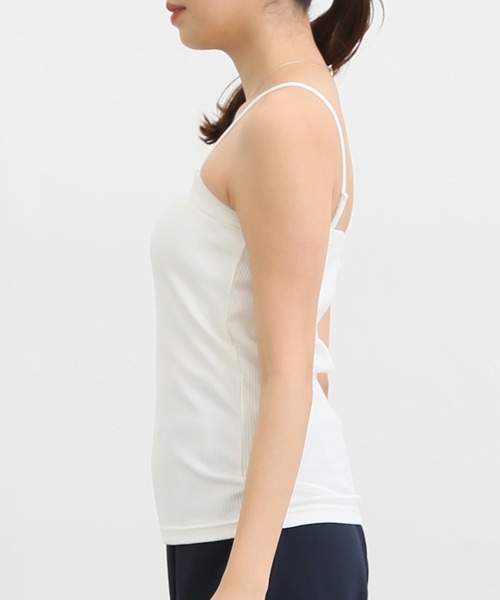 Honeys（ハニーズ）の「ベアトップ（キャミソール・レディース・ブラック/オフホワイト・LL/S/L/M）」の11枚目の写真