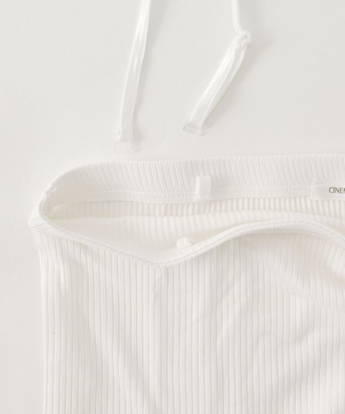 Honeys（ハニーズ）の「ベアトップ（キャミソール・レディース・ブラック/オフホワイト・LL/S/L/M）」の15枚目の写真