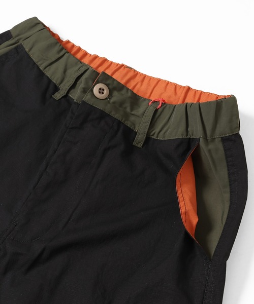 KRIFF MAYER Lady's Collection（クリフメイヤーレディースコレクション）の「異素材ミックスカーゴパンツ（カーゴパンツ・レディース・カーキ/ナチュラル/ベージュ/カラフル/ブラック/ブラウン・LARGE/MEDIUM）」の22枚目の写真