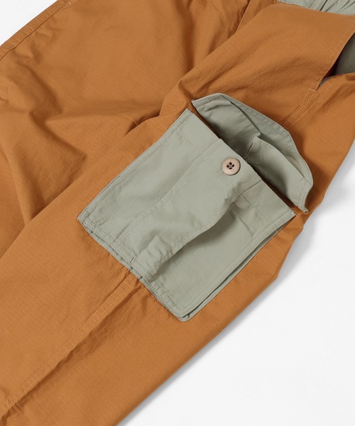 KRIFF MAYER Lady's Collection（クリフメイヤーレディースコレクション）の「異素材ミックスカーゴパンツ（カーゴパンツ・レディース・カーキ/ナチュラル/ベージュ/カラフル/ブラック/ブラウン・LARGE/MEDIUM）」の20枚目の写真