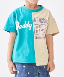 Daddy Oh Daddy | リメイク風切替ロゴプリント半袖Ｔシャツ(Tシャツ/カットソー)