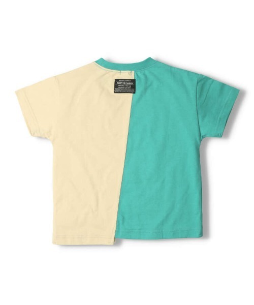 Daddy Oh Daddy(ダディーオーダディー)の「リメイク風切替ロゴプリント半袖Tシャツ(Tシャツ/カットソー・キッズ・エメラルド/イエロー・100/140/110/130/120)」の4枚目の写真